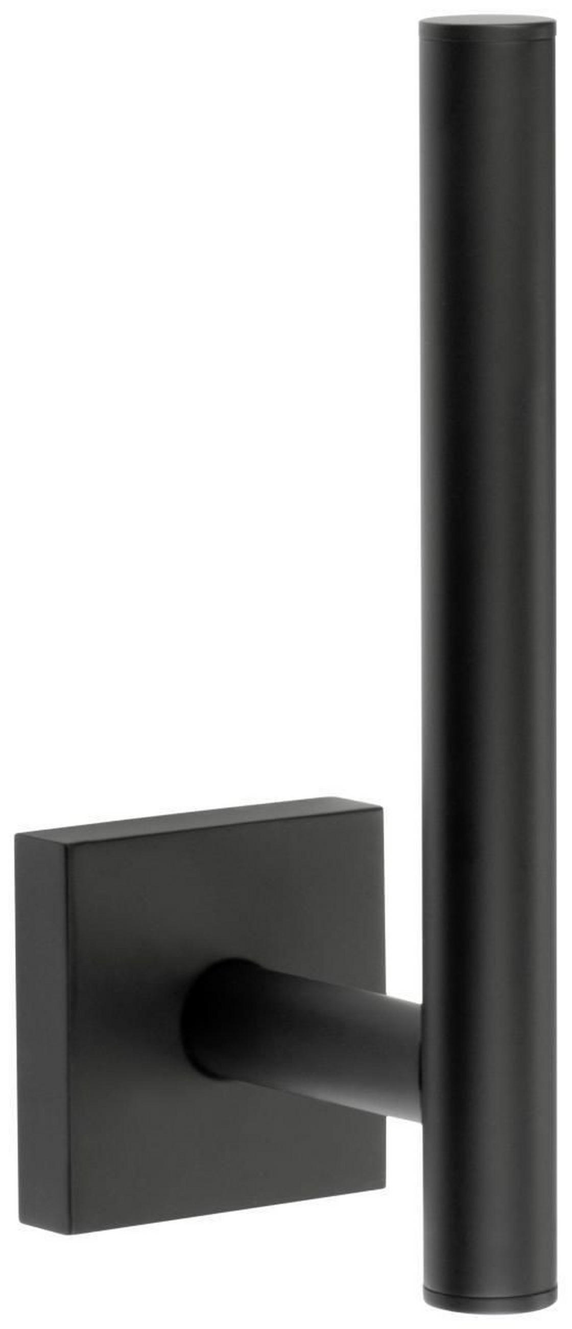 DRŽÁK NA TOALETNÍ PAPÍR - černá, Basics, kov (4,5/14/6,6cm)