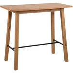 BARTISCH in Holz, Metall 117/58/105 cm   - Eichefarben/Schwarz, Design, Holz/Metall (117/58/105cm) - Carryhome