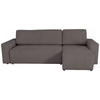 ECKSCHLAFSOFA  mit Cord Anthrazit  - Anthrazit/Schwarz, KONVENTIONELL, Textil (248/146cm) - Xora