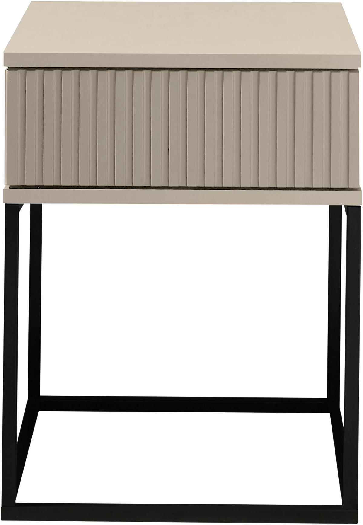NACHTTISCH 40/51,7/38,5 cm  in Schwarz, Kaschmir  - Kaschmir/Schwarz, Modern, Holzwerkstoff/Metall (40/51,7/38,5cm) - Livetastic