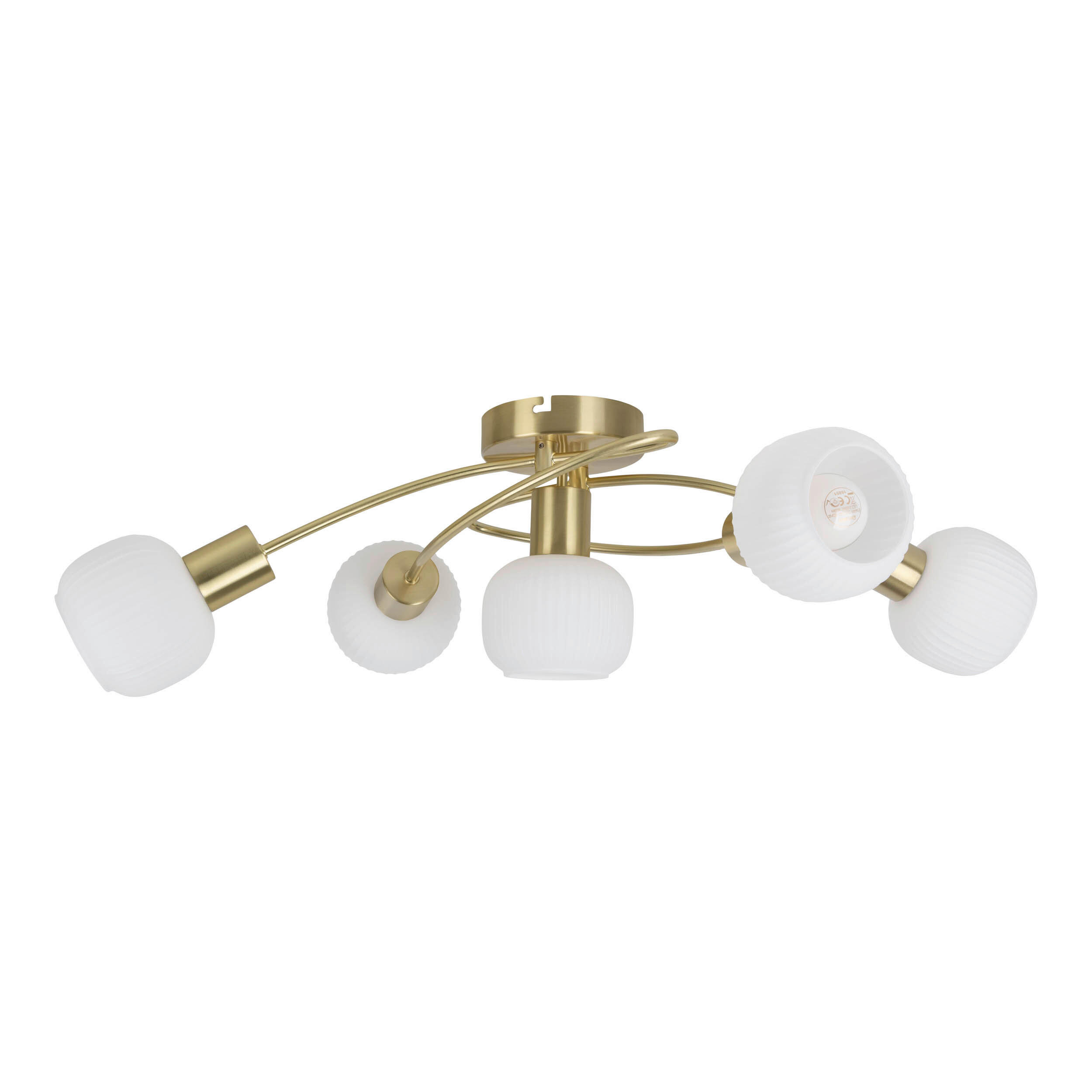 DECKENSTRAHLER Deckenleuchte LEARTA 63/38/21 cm   - Weiß, LIFESTYLE, Glas/Metall (63/38/21cm) - Näve