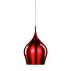 PENDELLAMPA Vibrant 26/160 cm  - vinröd, Design, metall (26/160cm)