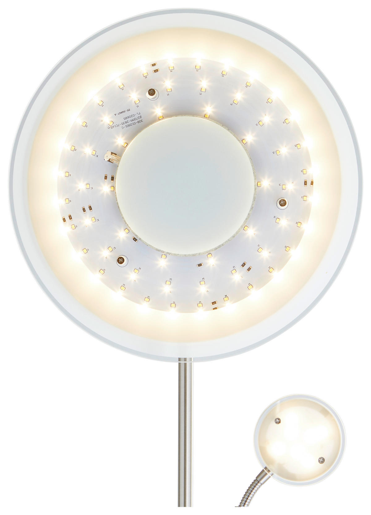 LED-UPLIGHT    - nickelfärgad, Basics, metall/glas (180cm)