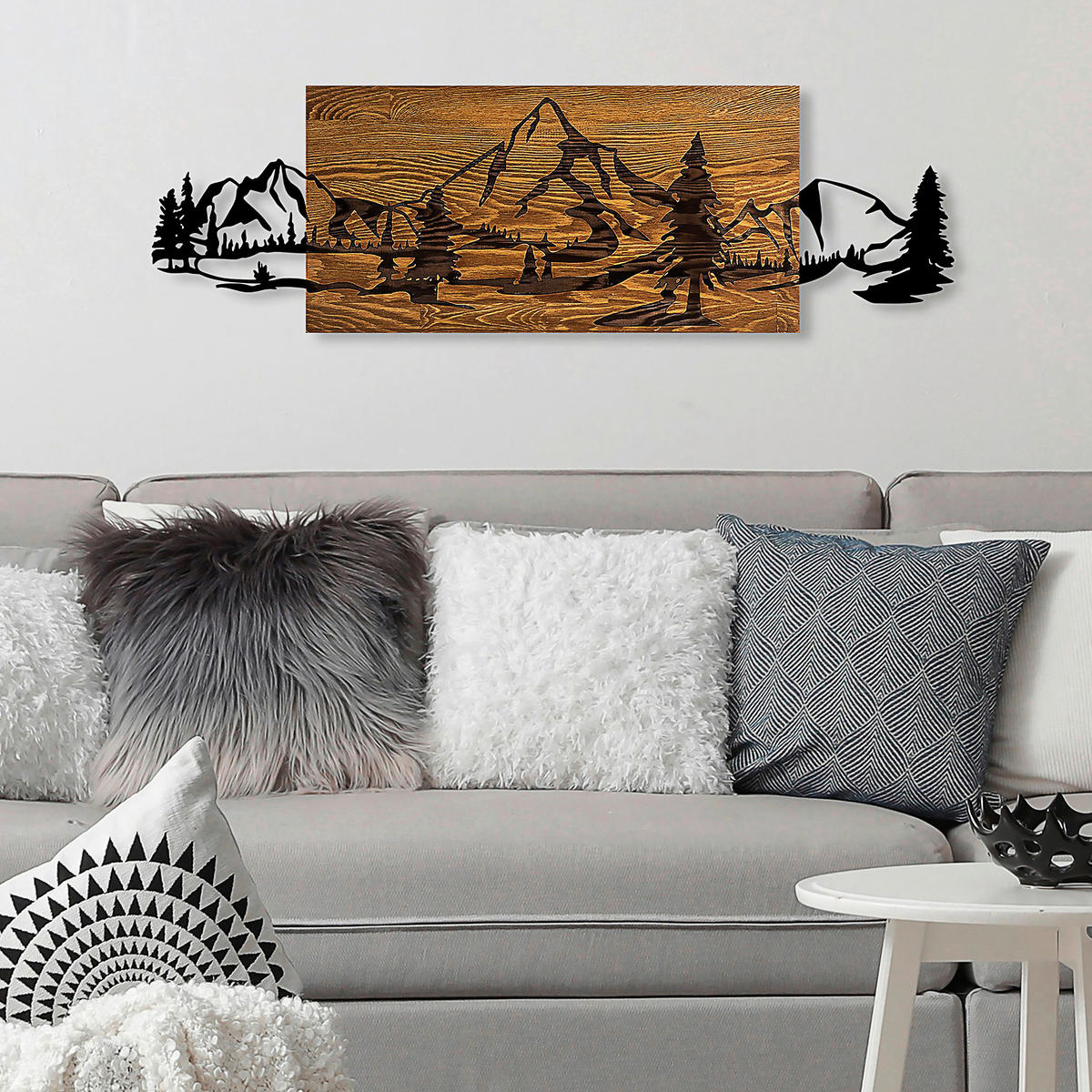 OBJEKTBILD 30/95 cm    - Schwarz/Braun, Basics, Holzwerkstoff (30/95cm)