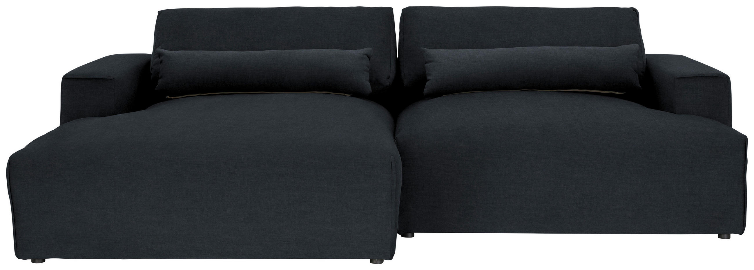 ECKSOFA Struktur Anthrazit  - Anthrazit/Schwarz, Design, Kunststoff/Textil (187/267cm) - Stylife