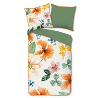 WENDEBETTWÄSCHE Annabelle Satin 135/200 cm  - Multicolor, Natur, Textil (135/200cm)