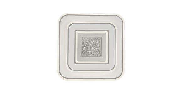 LED-DECKENLEUCHTE 35/35/6 cm   - Chromfarben/Weiß, Basics, Kunststoff/Metall (35/35/6cm) - Novel