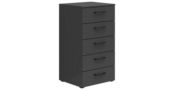 KOMMODE 45/83/40 cm in Graphitfarben - Anthrazit/Schwarz, MODERN, Holzwerkstoff/Kunststoff (45/83/40cm) - Carryhome