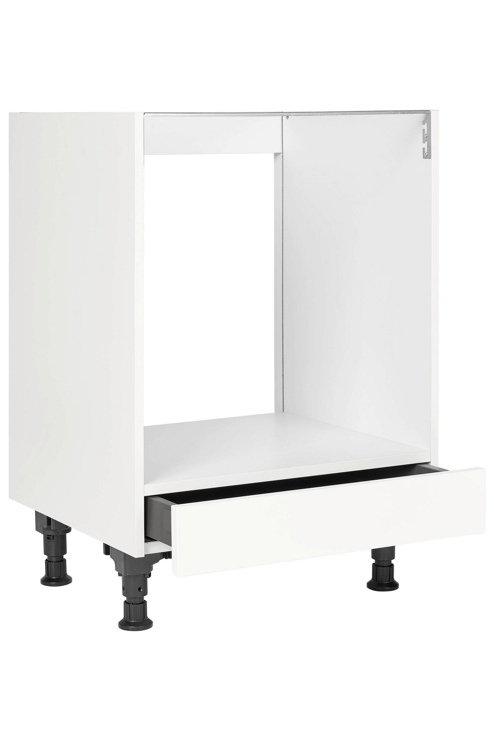 HERDUMBAUSCHRANK 60/87/56 cm in Weiß - Weiß, MODERN, Holzwerkstoff (60/87/56cm) - Nobilia