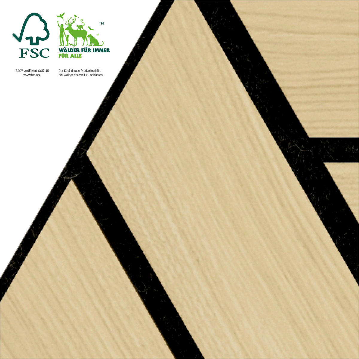 AKUSTIKPANEEL teilmassiv Sonido Single Hexagon  - Hellbraun/Eichefarben, Basics, Holzwerkstoff/Kunststoff (30/26/1.8cm) - Novel