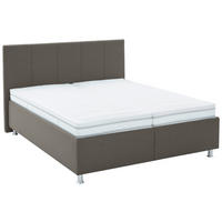 POLSTERBETT 180/200 cm  in Hellbraun  - Hellbraun/Weiss, Konventionell, Holz/Holzwerkstoff (180/200cm) - Beldomo - Sleep