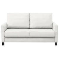 SCHLAFSOFA Feincord Naturfarben  - Chromfarben/Naturfarben, Design, Textil/Metall (140/90/95cm) - Bali