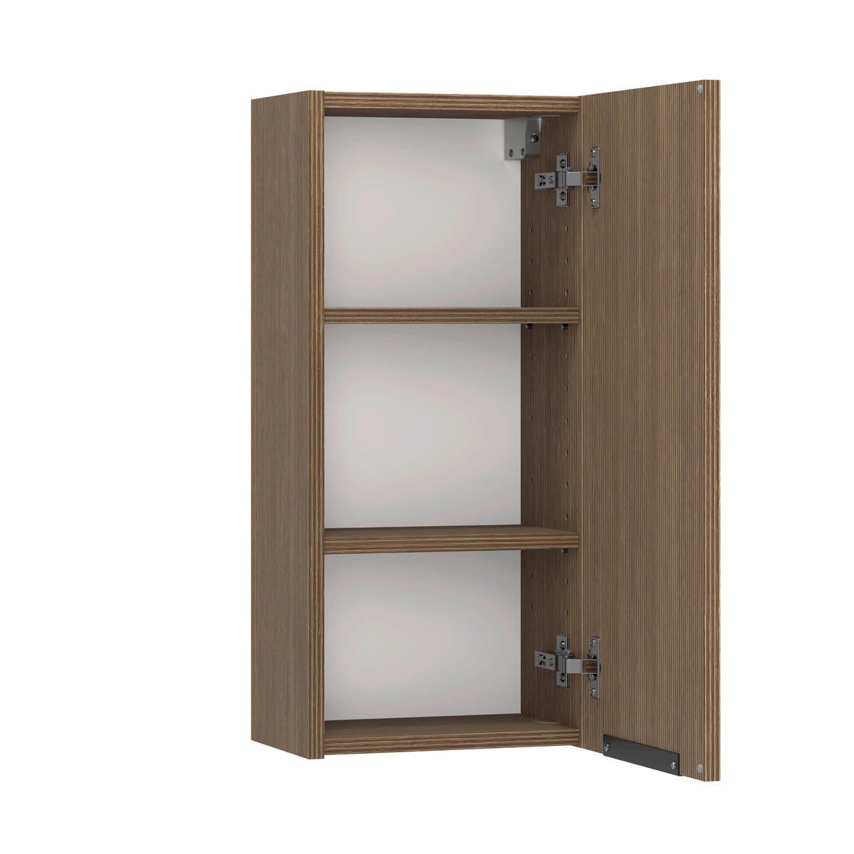 HÄNGESCHRANK 30/64/20 cm  - Dunkelbraun/Schwarz, KONVENTIONELL, Holzwerkstoff/Metall (30/64/20cm) - Held