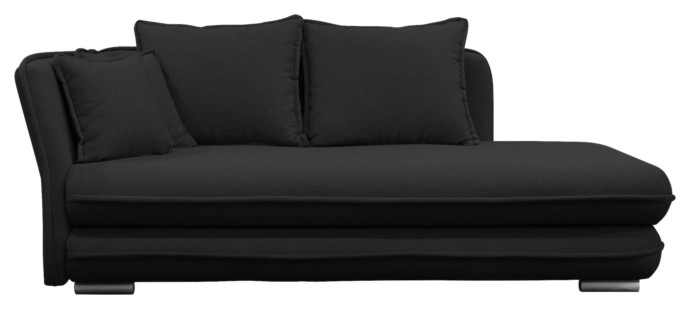 LIEGE  in Flachgewebe Schwarz  - Silberfarben/Schwarz, Design, Kunststoff/Textil (107/84-99/224cm) - MID.YOU