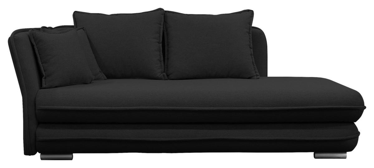 LIEGE  in Flachgewebe Schwarz  - Silberfarben/Schwarz, Design, Kunststoff/Textil (107/84-99/224cm) - MID.YOU