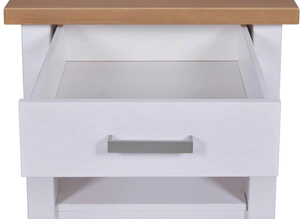 BARSKI STOL  bijela, hrast Artisan  drvo      - bijela/hrast Artisan, Konvencionalno, drvo (60/94/60cm)