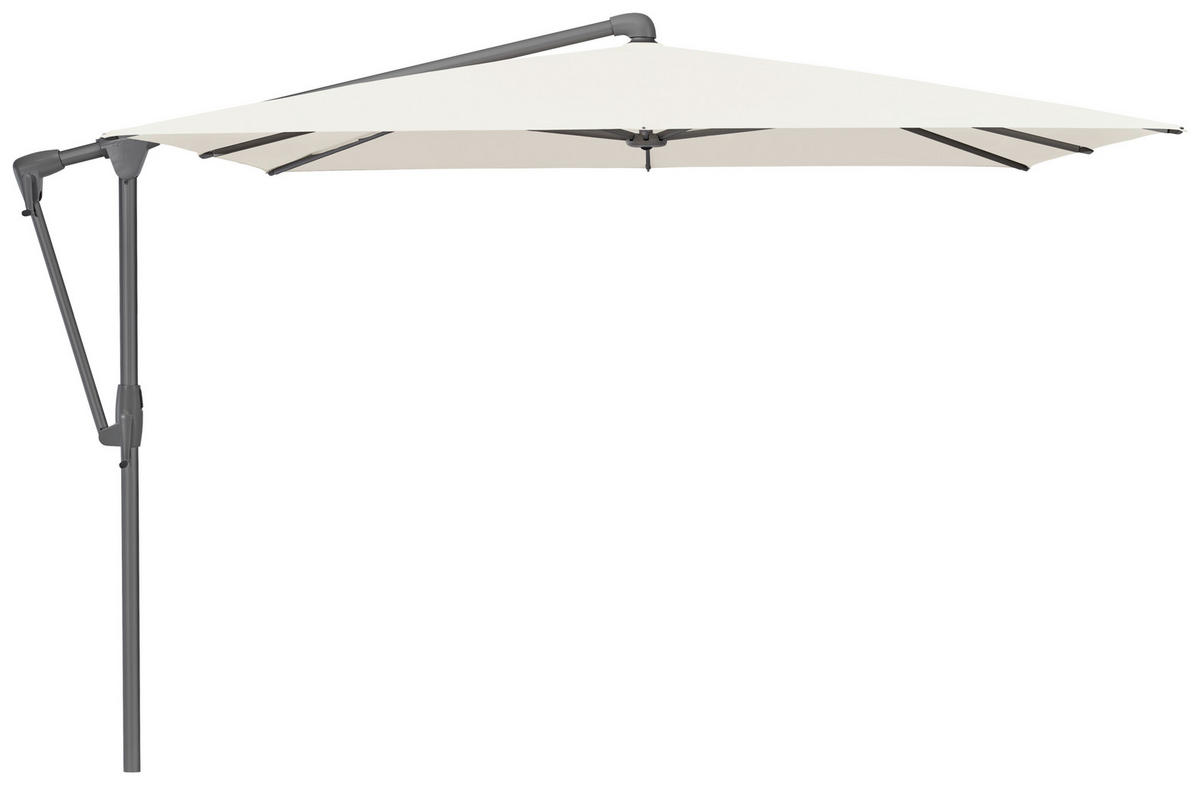 AMPELSCHIRM 300x240 cm  - Anthrazit/Weiß, Basics, Textil/Metall (300/240cm) - Glatz