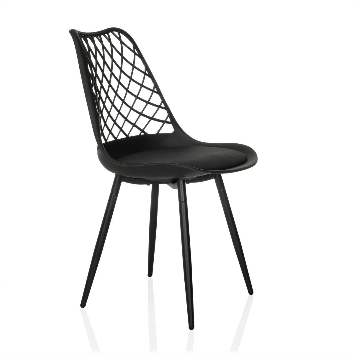 ZAHRADNÍ ŽIDLE, plast - černá, Moderní, kov/plast (48/83/57cm) - MID.YOU