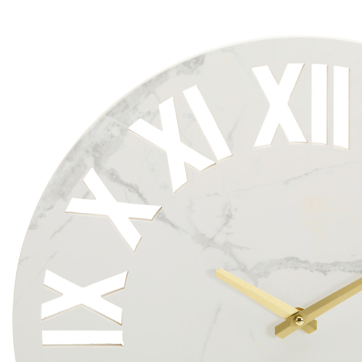 WANDUHR Weiß 40/40/3,1 cm  - Weiß, LIFESTYLE, Holzwerkstoff/Stein (40/40/3,1cm) - Xora