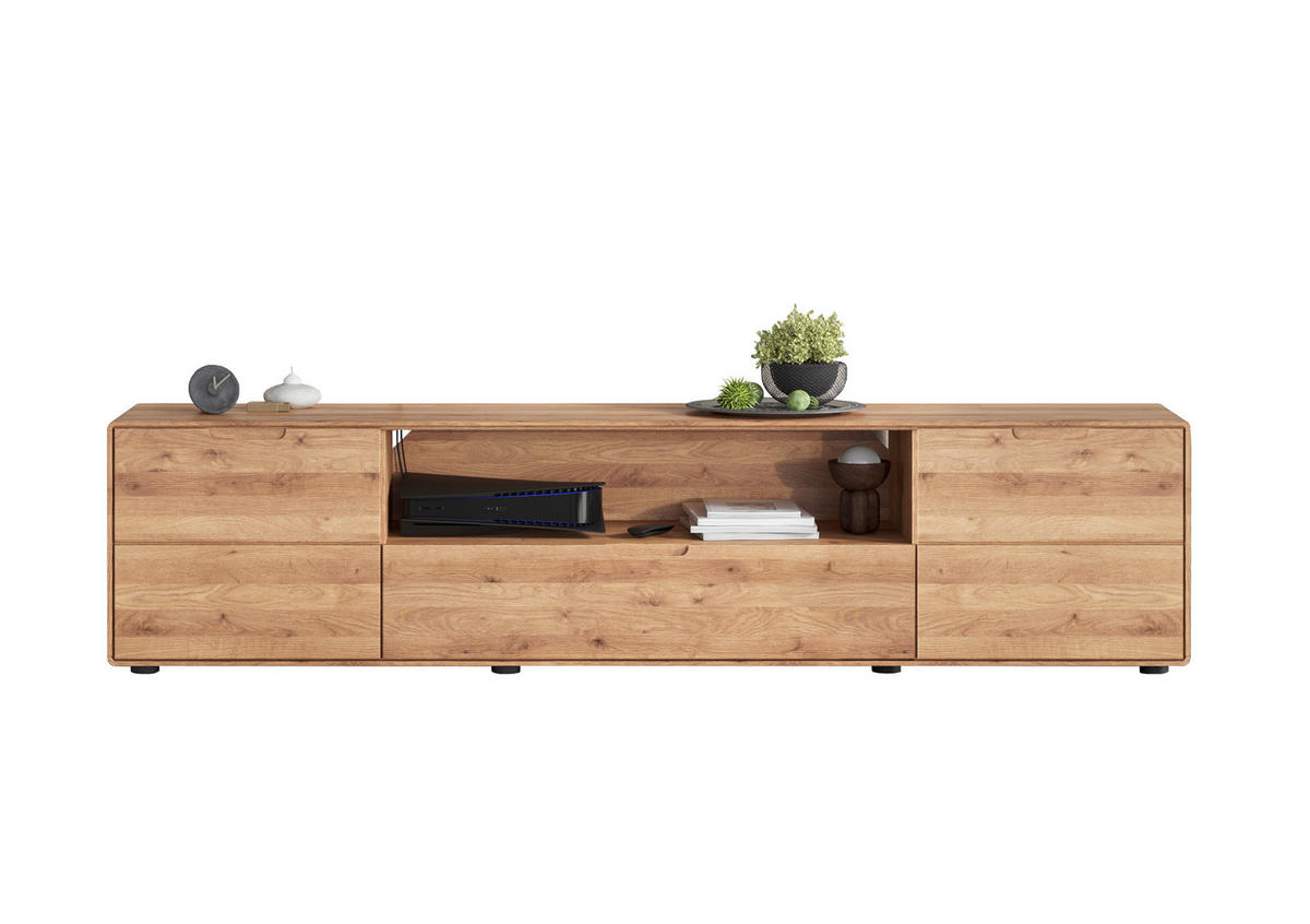 LOWBOARD  in 200/47/40 cm  - Wildeiche, KONVENTIONELL, Holz (200/47/40cm) - Linea Natura