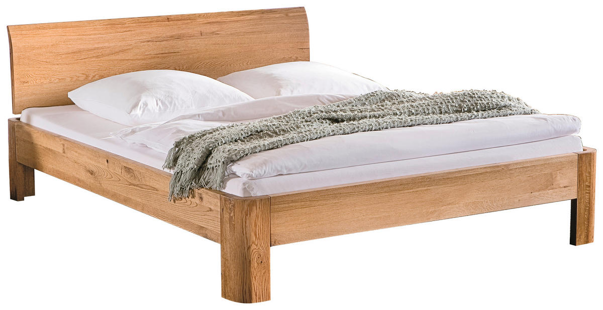 BETT 180/200 cm  in Eichefarben  - Eichefarben, Design, Holz (180/200cm) - Hasena