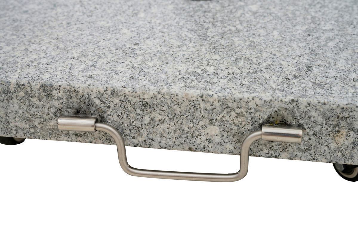 SONNENSCHIRMSTÄNDER Granit Grau  - Grau, Basics, Stein (50/43/50cm) - Siena Garden