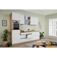 KÜCHENBLOCK 270 cm   in Eichefarben  - Weiss/Eichefarben, Modern, Holzwerkstoff (270cm) - Respekta