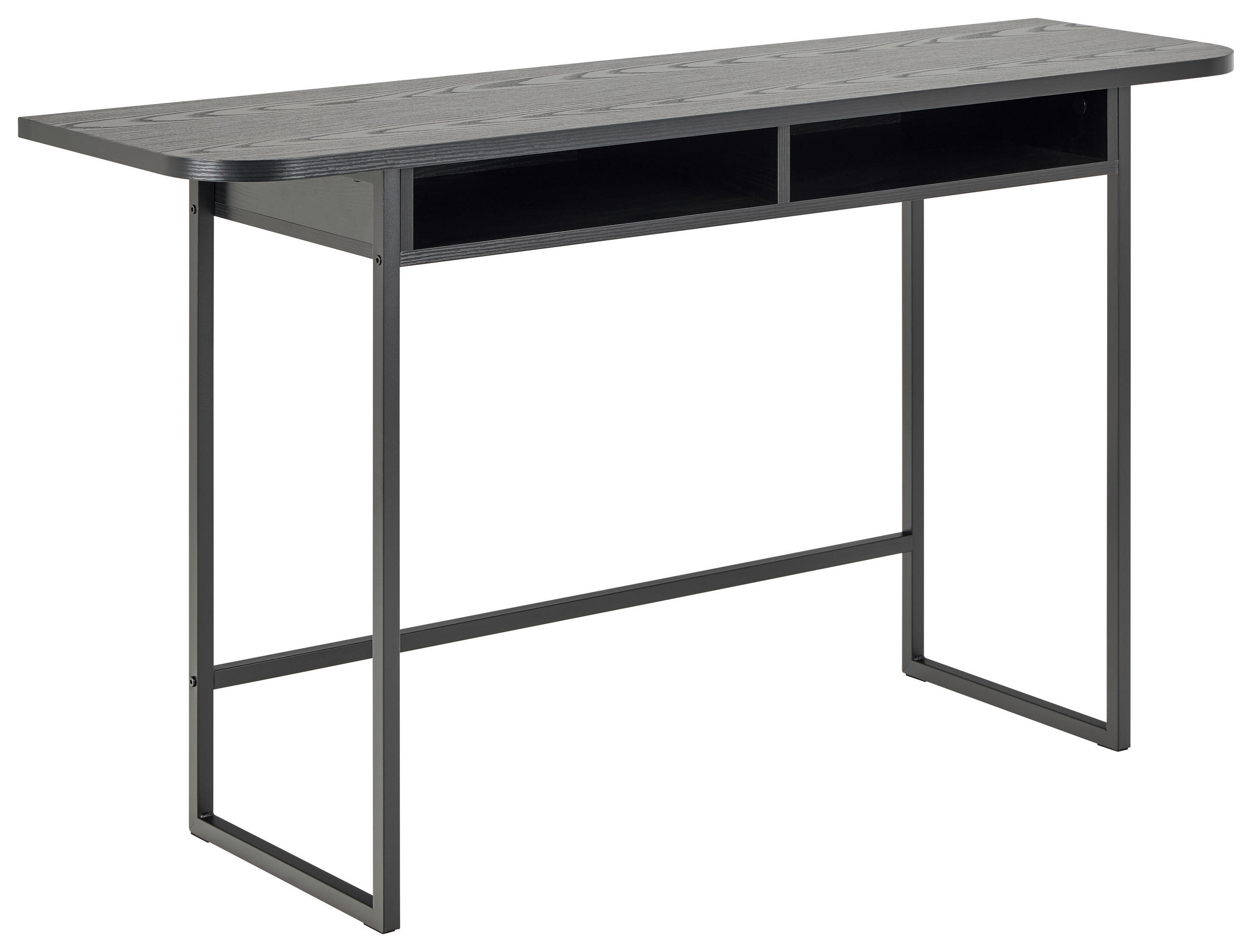 KONSOLENTISCH in Metall, Holzwerkstoff 140/40/77 cm    - Schwarz, Design, Holzwerkstoff/Metall (140/40/77cm) - MID.YOU