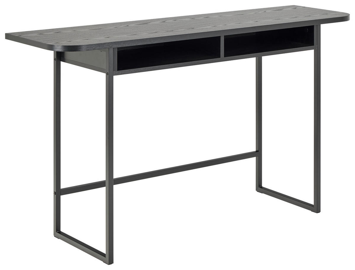 KONSOLENTISCH in Metall, Holzwerkstoff 140/40/77 cm    - Schwarz, Design, Holzwerkstoff/Metall (140/40/77cm) - MID.YOU