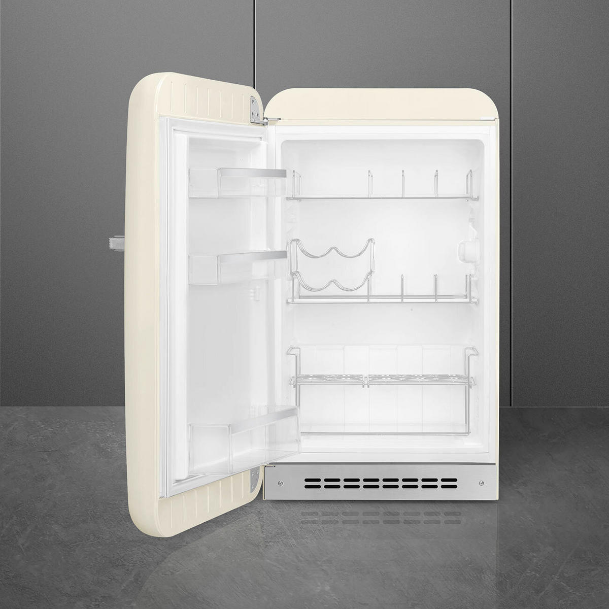 KÜHLSCHRANK 54.5/97.0/70.1 cm  - Creme, Trend, Metall (54.5/97.0/70.1cm) - SMEG