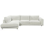 ECKSOFA  in Cord Hellgrau  224/325 cm  - Hellgrau/Schwarz, Design, Kunststoff/Textil (224/325cm) - Hom`in