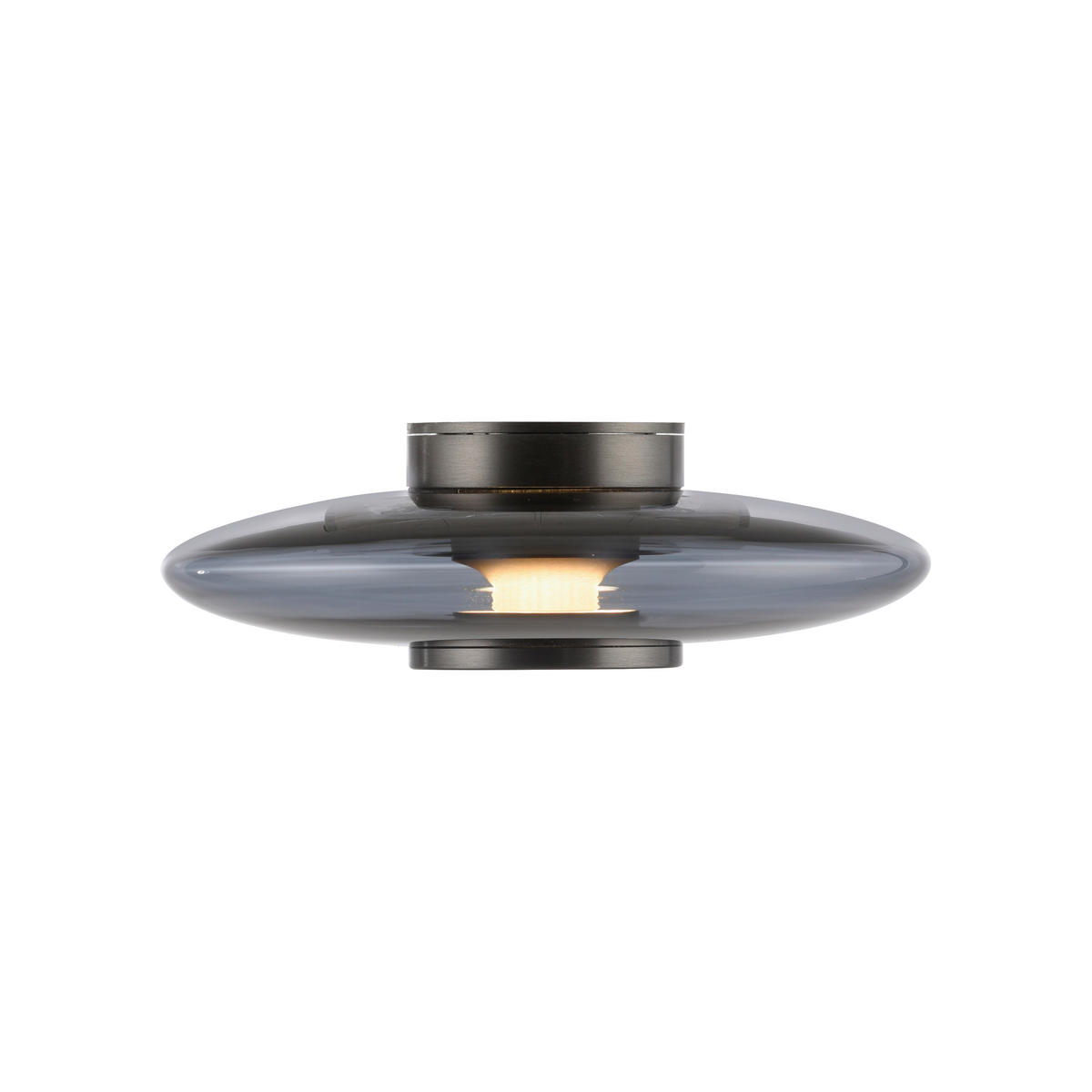 LED-DECKENLEUCHTE Pure Vitrum 22/22/8,2 cm   - Grau, Design, Glas/Kunststoff (22/22/8,2cm) - Neuhaus PURE