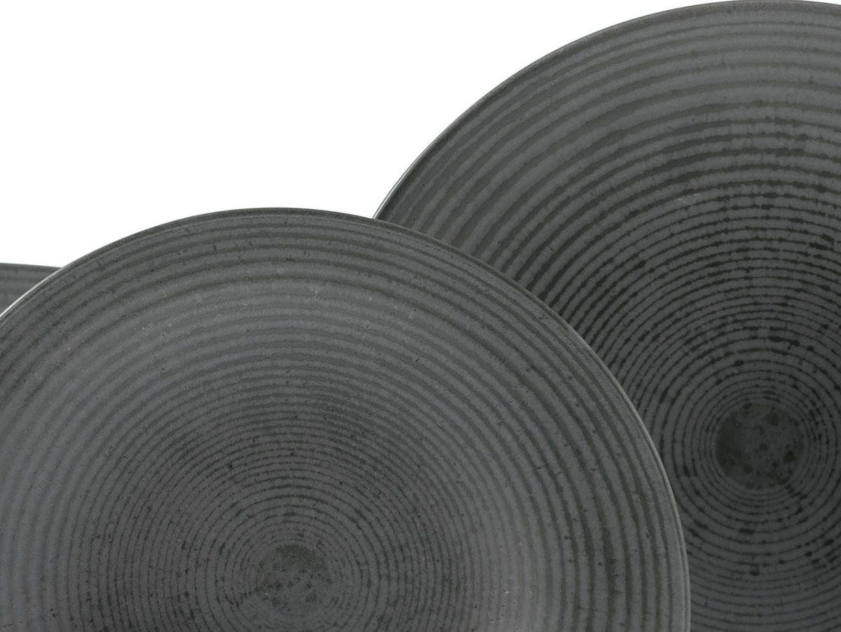 KOMPLETT SERVIS 16 delar  - antracit, Design, keramik - Creatable