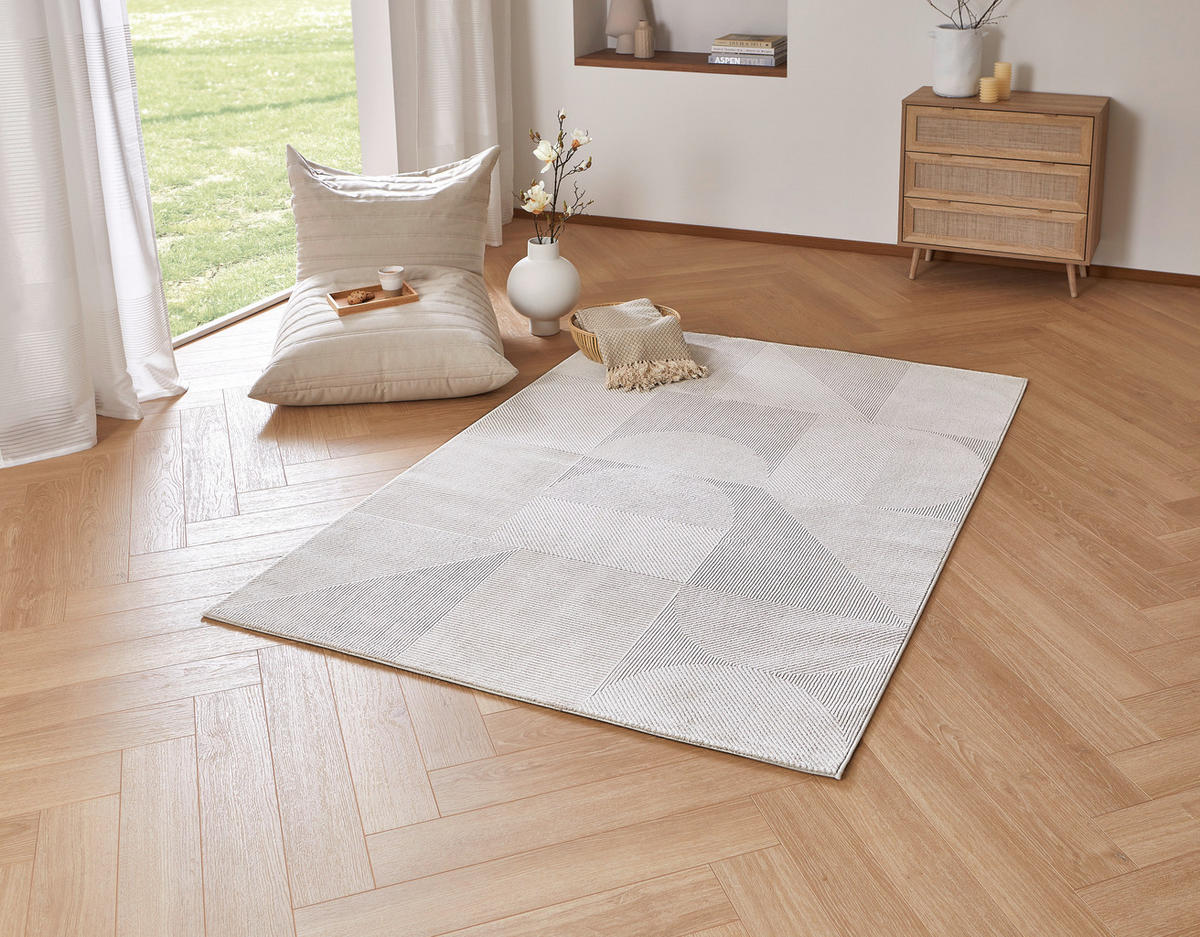 WEBTEPPICH 160/230 cm Columbia Beige  - Beige, Design, Naturmaterialien/Textil (160/230cm) - Novel