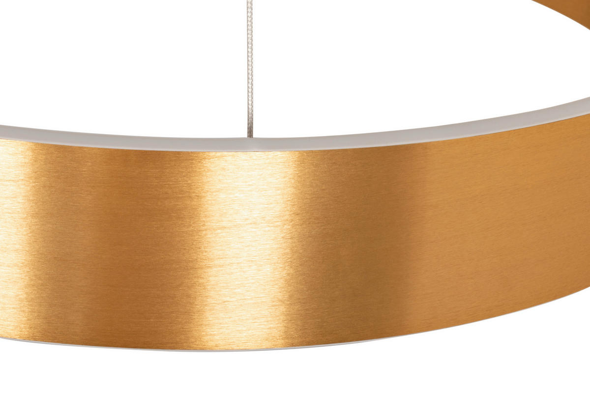 ZÁVESNÉ LED SVIETIDLO, 63/64/150 cm  - zlatá, Design, kov (63/64/150cm) - Dieter Knoll