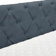 BOXSPRINGBETT 180/200 cm,  in Dunkelgrau, Matratze, Topper, H3 = fest  - Dunkelgrau/Schwarz, Design, Textil/Metall (180/200cm) - Esposa