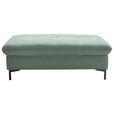 HOCKER in Textil Mintgrün  - Schwarz/Mintgrün, Design, Textil (124/46/68cm) - Xora