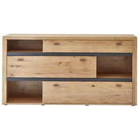SIDEBOARD  180,2/91,7/43,6 cm 3 Schublade(n)  - Eichefarben/Grau, Design, Holz/Kunststoff (180,2/91,7/43,6cm) - Modante