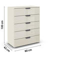 KOMMODE  in 80/100/43 cm  - Champagner/Dunkelgrau, Design, Glas/Holzwerkstoff (80/100/43cm) - Carryhome