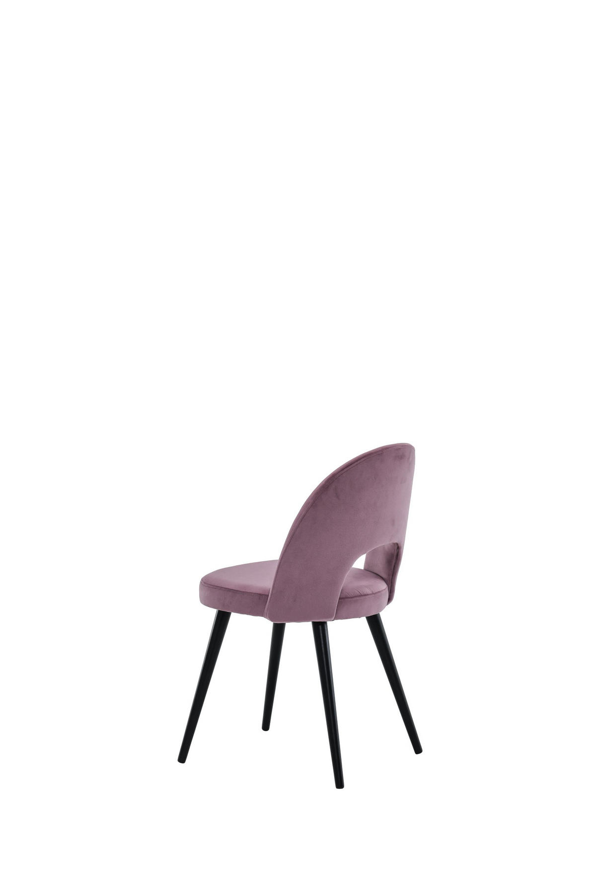 STOLICA  ružičasta       - ružičasta/crna, Moderno, drvo/tekstil (49/83/60cm)