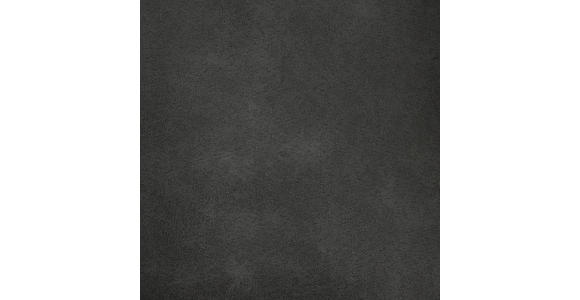 SITZBANK 203,5/88,5/62,5 cm Mikrofaser Edelstahlfarben, Dunkelgrau  - Edelstahlfarben/Dunkelgrau, Design, Textil/Metall (203,5/88,5/62,5cm) - Novel