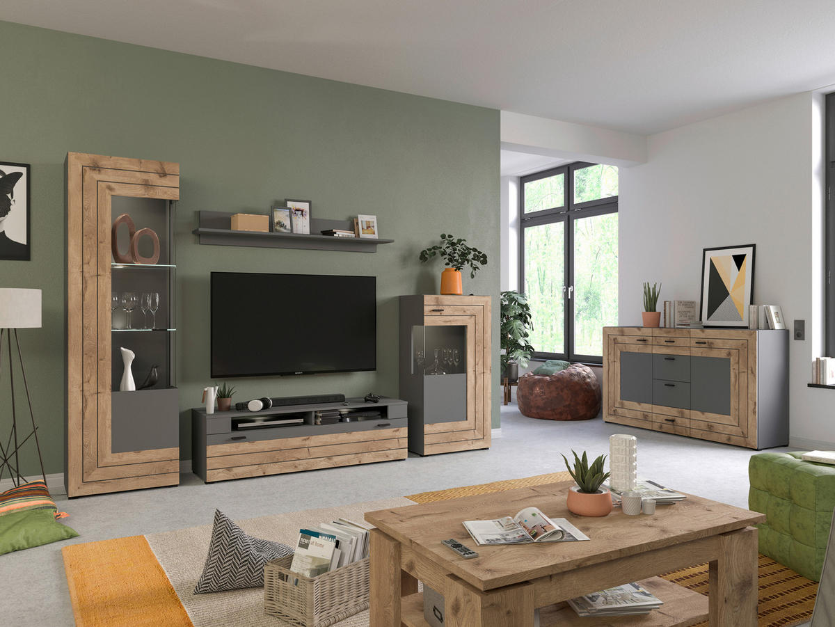 SIDEBOARD 160/90/40 cm  - Klassisk, metall/trämaterial (160/90/40cm) - MID.YOU