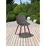 GARTENSTUHL Akazie massiv - Anthrazit/Naturfarben, Design, Holz/Kunststoff (52/81/58cm) - AMBIA GARDEN