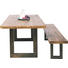 SITZBANK Teakholz massiv - Design, Holz/Metall (200/45/36cm) - Kare-Design SITZBANK Teakholz massiv - Design, Holz/Metall (200/45/36cm) - Kare-Design