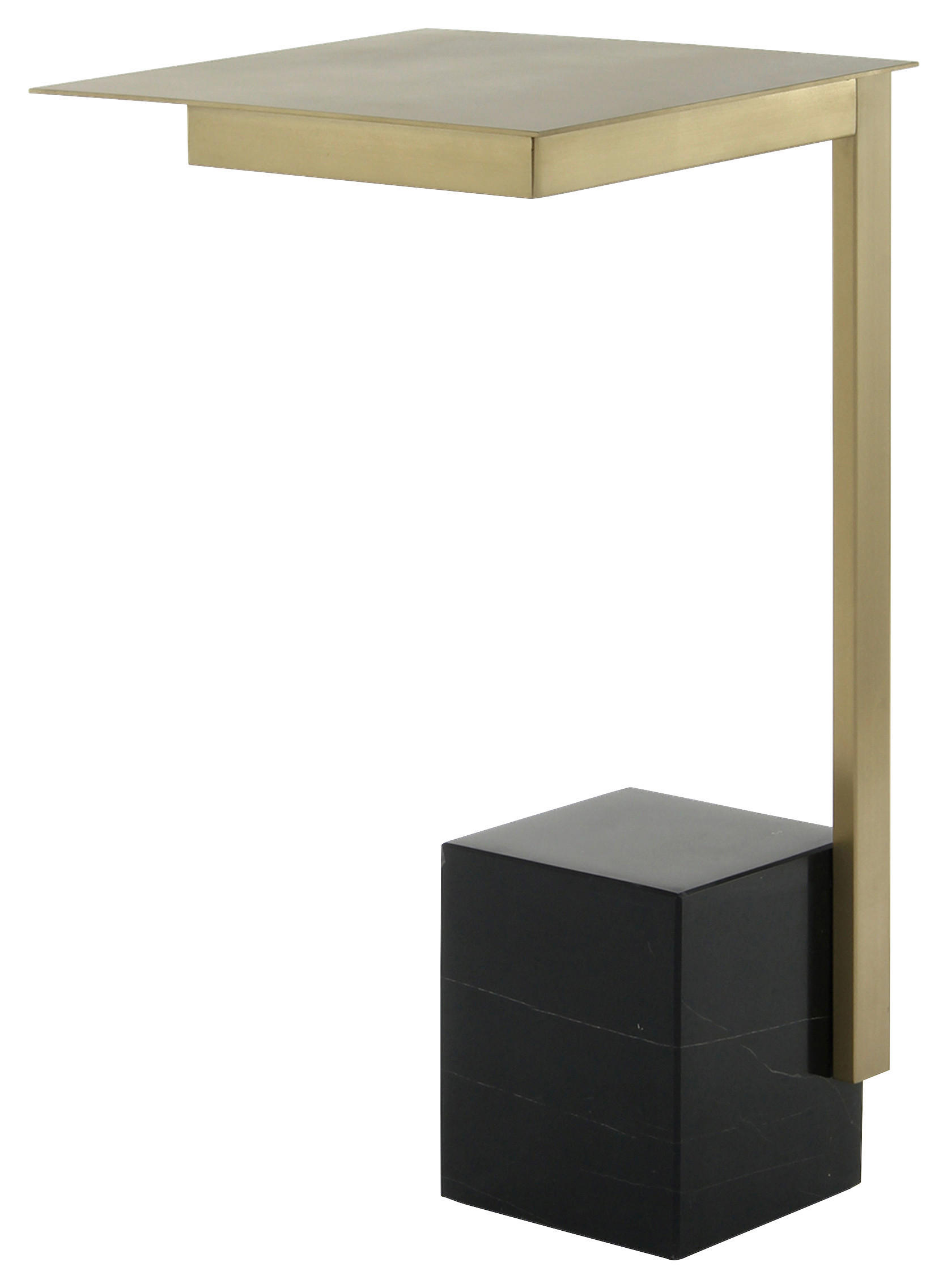 ODKLÁDACÍ STOLEK,  - Design, kámen/sklo (30/30/56cm) - MID.YOU