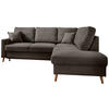 ECKSOFA in Struktur Braun  - Naturfarben/Braun, Konventionell, Holz/Textil (230/200cm) - P & B