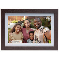 DIGITALER BILDERRAHMEN - Dunkelbraun, Design, Holz (28,9/20,8/2,5cm) - DENVER