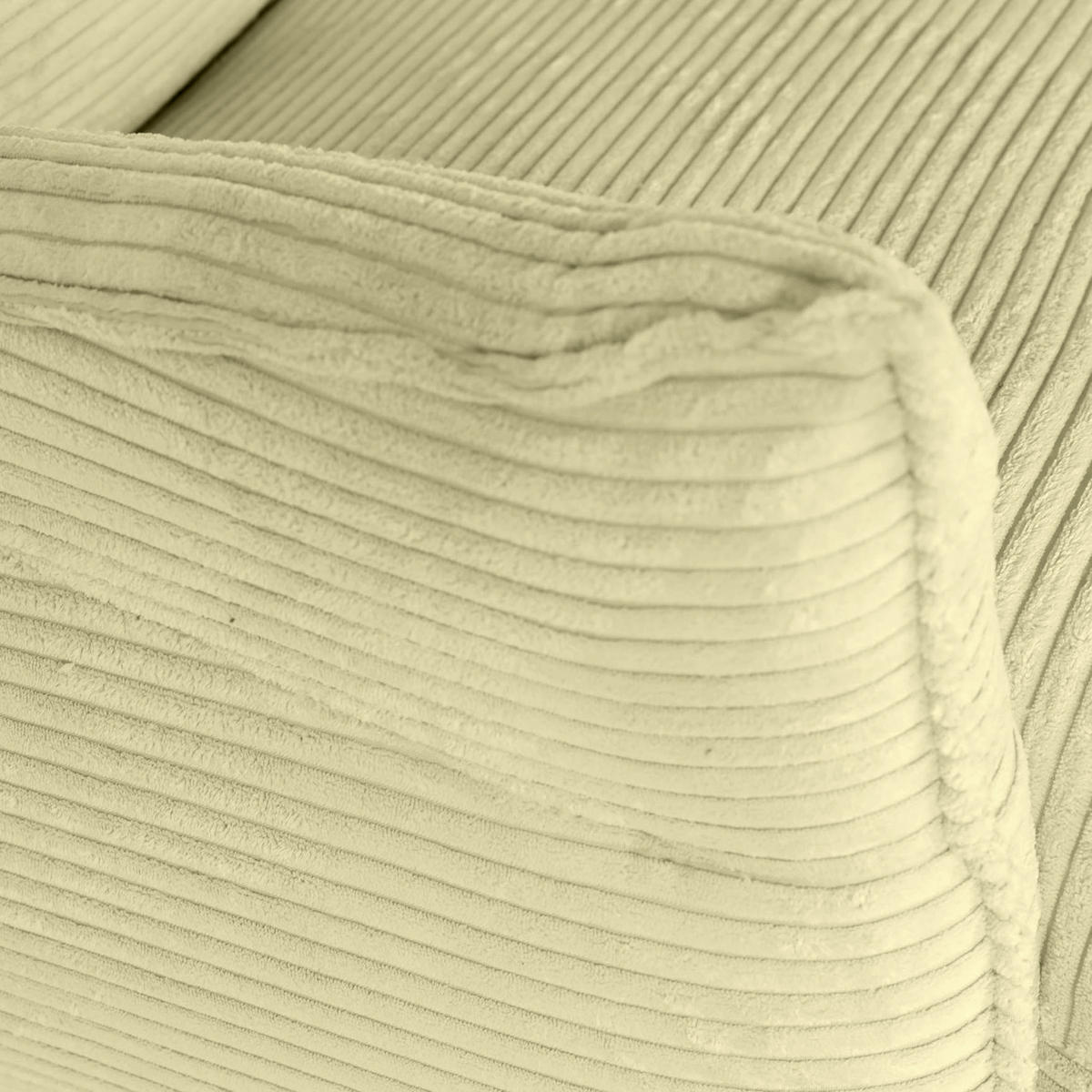 OHRENSESSEL in Cord Hellgrün  - Schwarz/Hellgrün, KONVENTIONELL, Textil/Metall (83/110/92cm) - MID.YOU