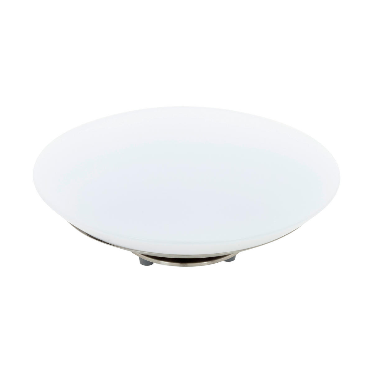 LED-TISCHLEUCHTE 29/11,5 cm   - Weiß/Nickelfarben, KONVENTIONELL, Kunststoff/Metall (29/11,5cm) - Eglo