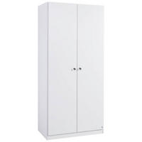 DREHTÜRENSCHRANK in Weiss  - Weiss, Basics, Holzwerkstoff (91/197/54cm) - Xora